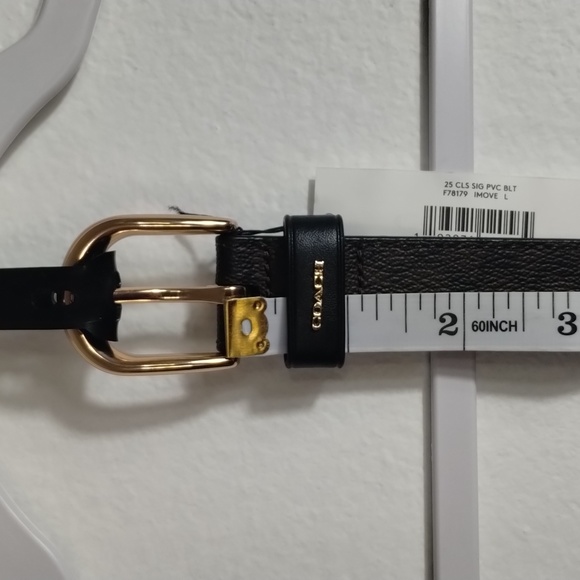 Authentic Coach Classic Belt SignatureCanvas  Women L & XL  Color Chestnut Brown - Picture 8 of 13